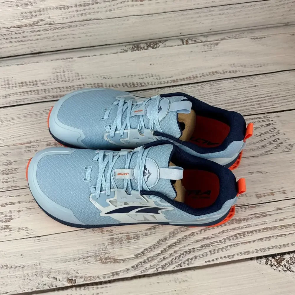 Altra Lone Peak 7 Womens US 11.5 Trail Running Shoes Blue Orange